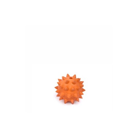 Míč ježek 6 cm, odolná (gumová) hračka z tvrdé gumy